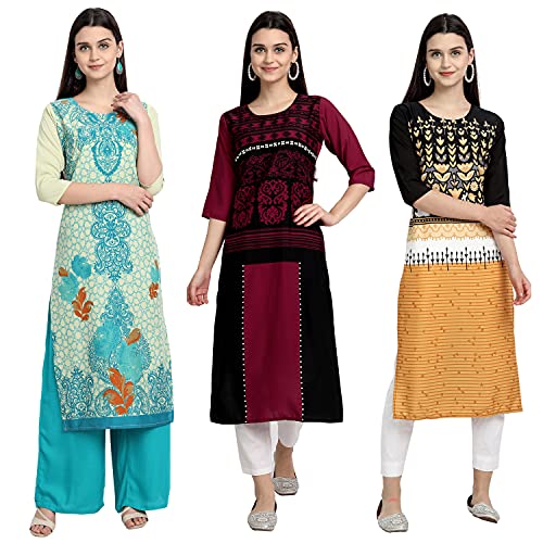 Image of Women's Crepe Straight Kurta