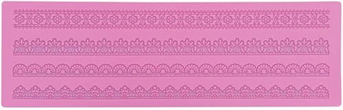 Miniatura 2 de Ztexkee Molde de encaje para tartas de flores, molde de silicona, moldes de fondant reutilizables para decoración de pasteles