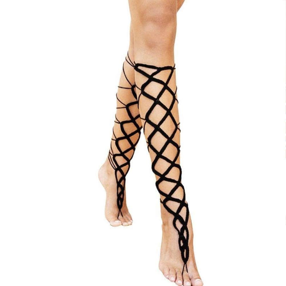 Tobilleras para mujer tipo pulsera de pie de ganchillo y bodas 3