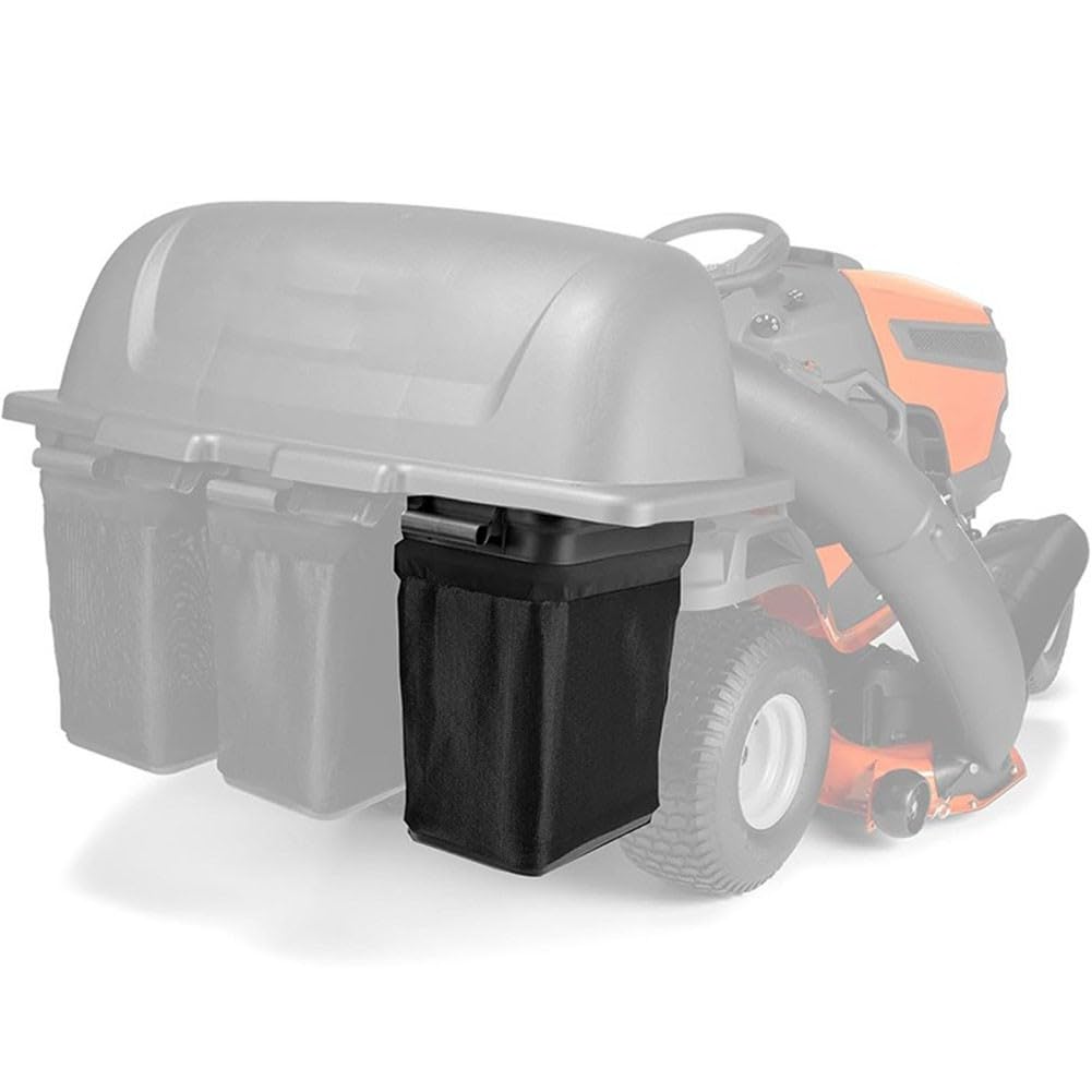 Contenedor de fijación para tractor de césped, contenedor de recogida de césped y hojas de gran capacidad con marco resistente, compatible con modelo 400226 960730028