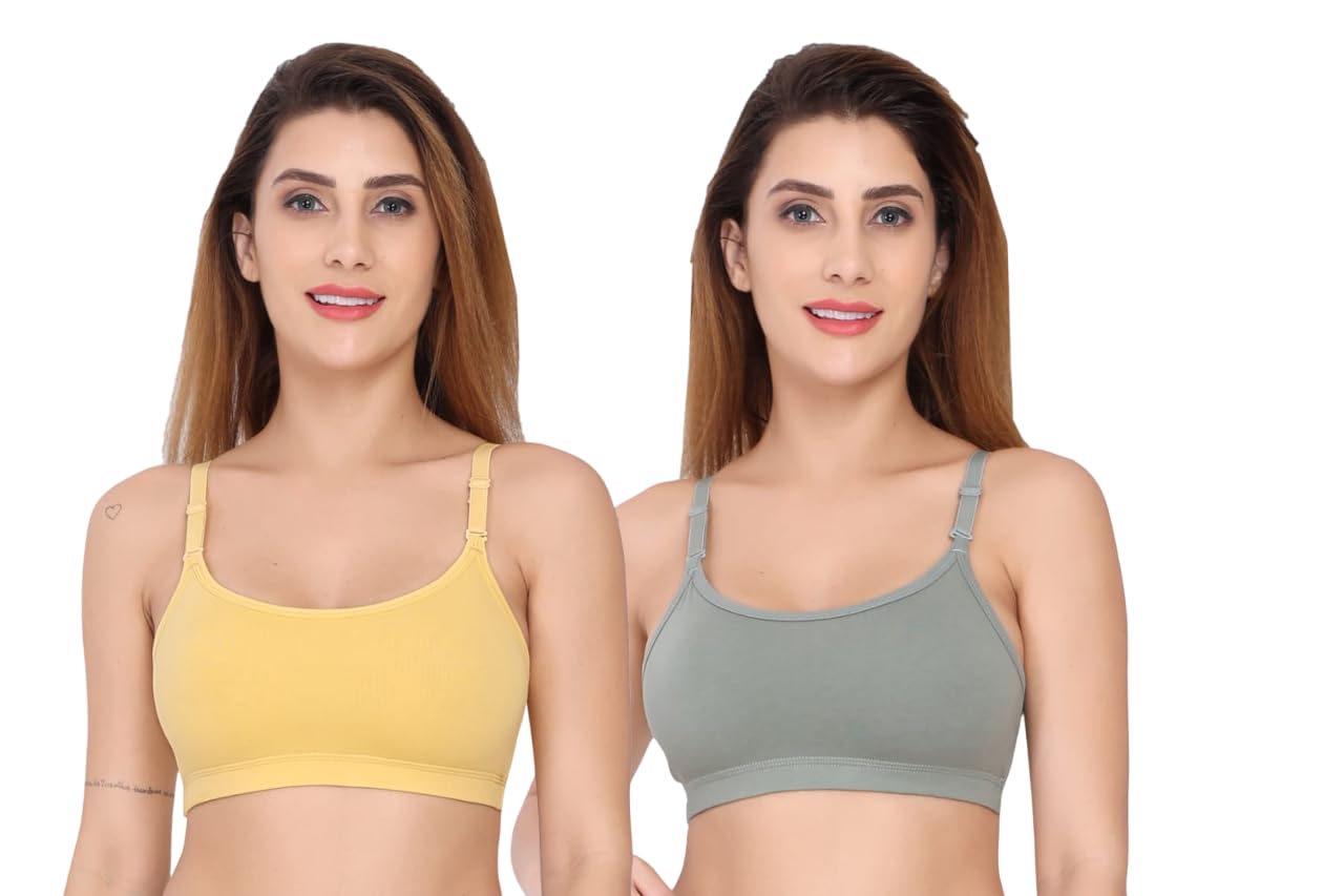 celary Women's Cotton Wire Free Classic Non-Padded Full Coverage Bra-picture-12