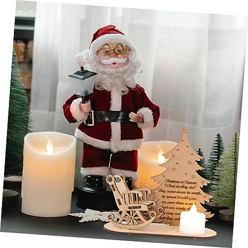 Ornement de Noël chic pour décoration de table maison et bureau - 6