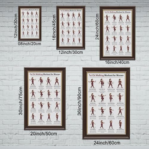 Poster toile marche Tai Chi programme exercices pour pratiquer à la maison - 2