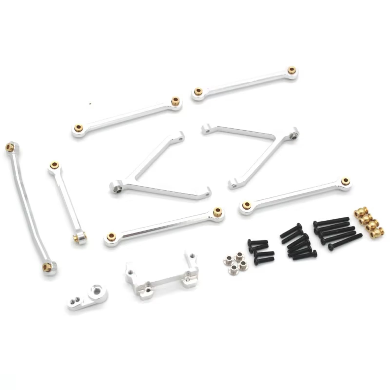 Rc Special Connecting Rod for WLtoys 124016 124017 124018 124019 1/12 for Swing Arm Steering Linkage Front Bumper Drive Shaft Steering Block Motor Gear RC Car Parts(Blue)