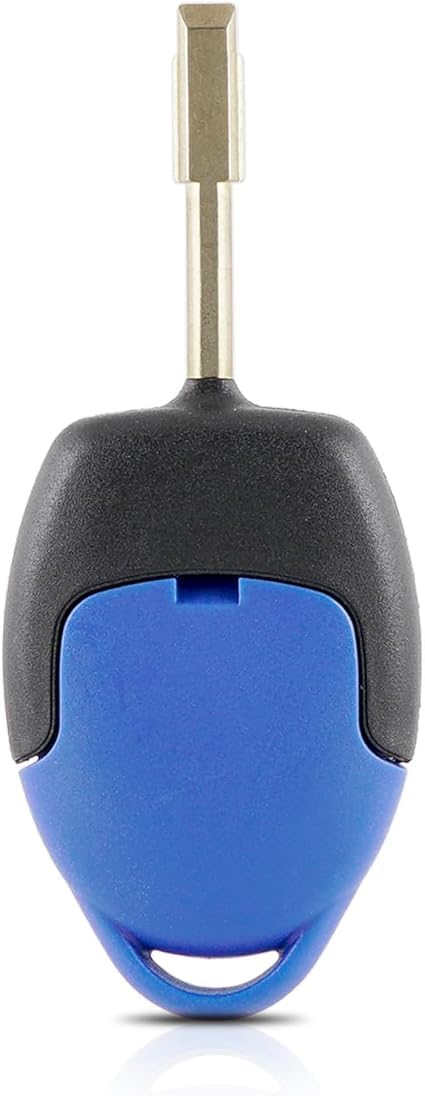 MSKEYZ - Mando a distancia para Ford Transit MK7 2006 - 2014, con 3 botones, color azul y negro