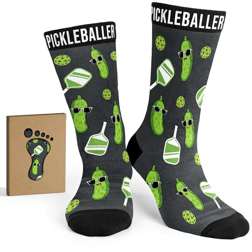 Pickleball Gifts for Women & Men - Mens Stocking Stuffers Christmas Socks Funny Socks Outdoor Sport Accessories Gifts for Pickleball Lovers Sport Gear & Stocking Stuffers