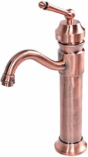 Renovators Supply Manufacturing Bathroom Faucets 11.75 in. Cast Brass Bathroom Faucet with Antique Copper Finish