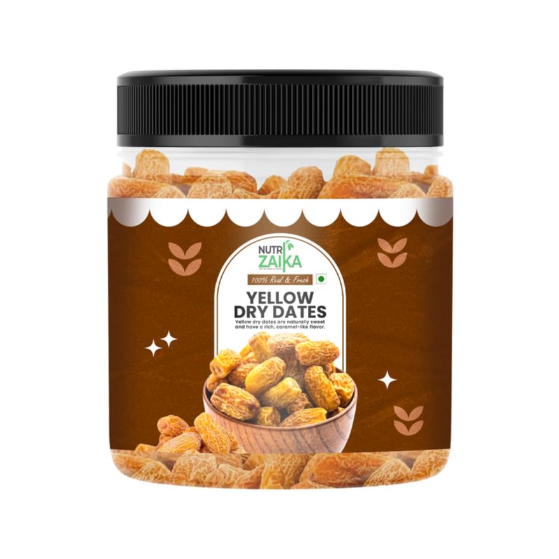 NUTRIZAIKA Yellow Dried Dates 500 gm | Peela Sukha Khajoor | Rich in iron, Nutrients & Fiber | Organic Yellow Dry Dates-image-25