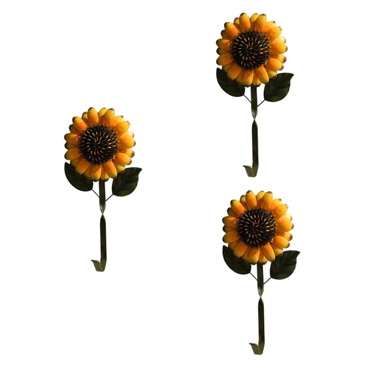 3 Ganci Da Parete Decorativi in ​​metallo Rustico Con Fiori Per Soggiorno Cucina Camera Da Letto Bagno Organizzazione Della Casa