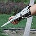 ZOUTYI® Silver Hidden Blade Gauntlet Replica Assassin's Gloves Brotherhood Ezio Cosplay Weapons Props 1:1 Sleeves Sword +Two Assassin Necklace