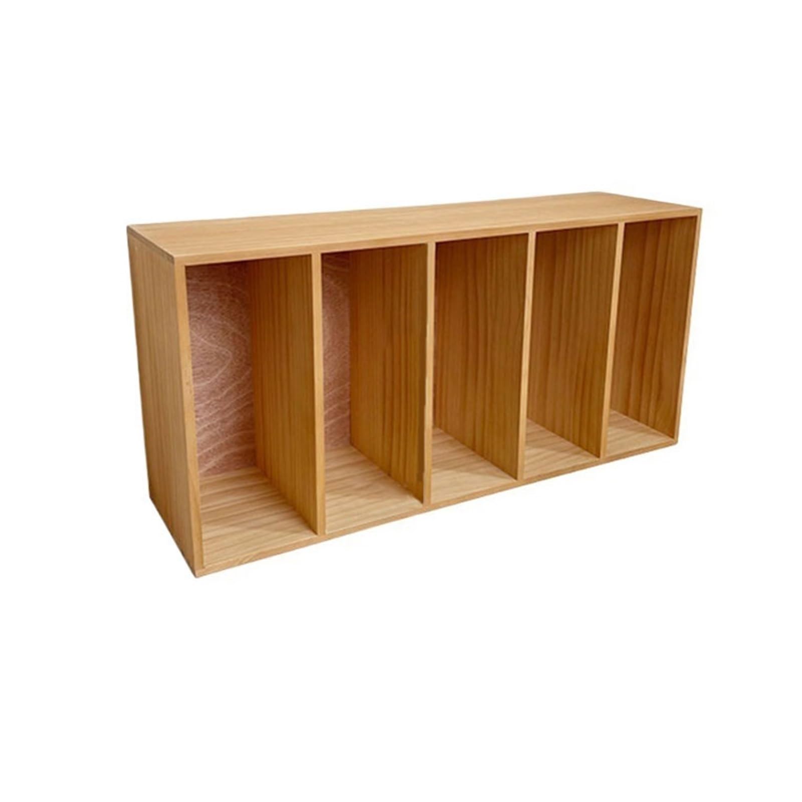 Shihan-2015 Bookcase Distressed Five Tiers Desk Wooden Bookshelf Retro Storage Rack for Home Office Dormitor Display Shelf