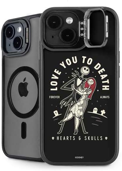 Skinit Kickstand Phone Case Compatible with iPhone 13 - Officially Licensed Disney The Nightmare Before Christmas Jack Skellington Face Art Design