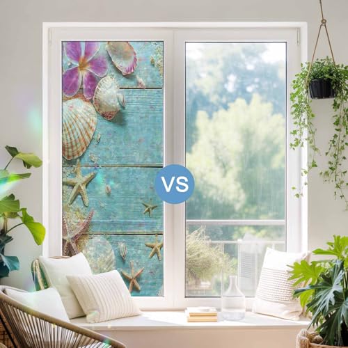 Vinilo decorativo para ventana 17.7x78.7 in Turquesa miniatura 3
