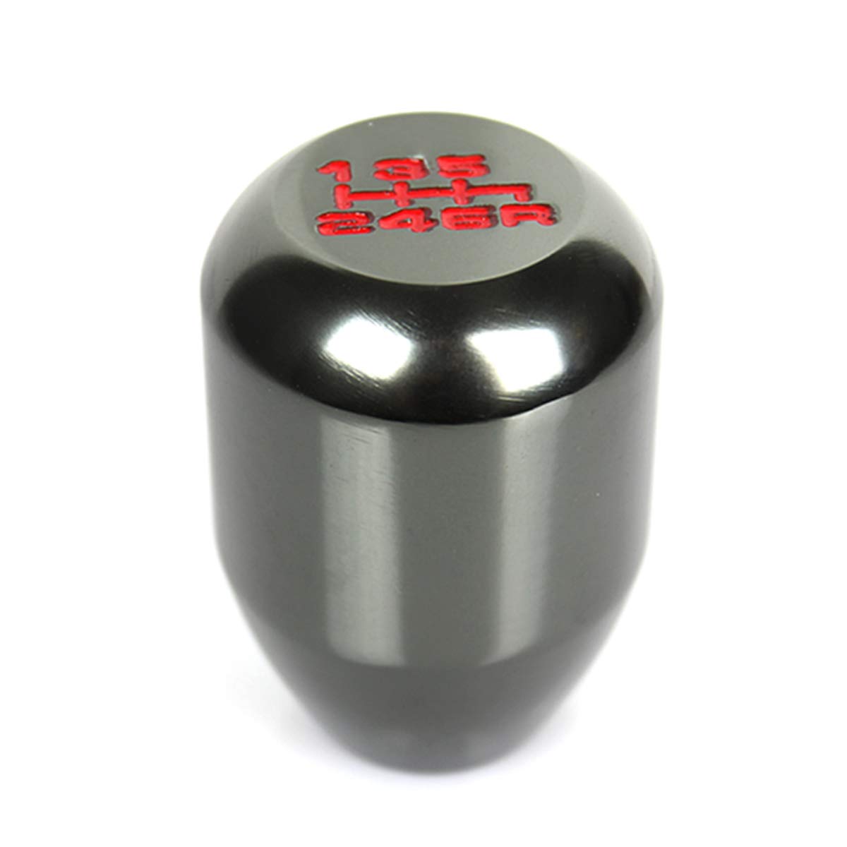 Cuztom Tuning JDM Type R Style Oval 6 Speed Manual Aluminum Shift Shifter Gear Knob Selector