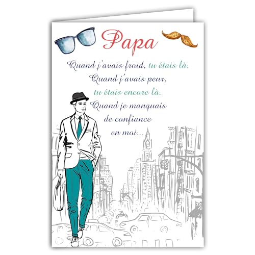 afie 69 – 3946 tarjeta 3 Volets Merci Papa
