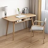 Alliance パソコンデスク 机 pc机 引き出し付き 勉強机 pcデスク幅90*奥行45*高さ75cm 組立簡単 シンプル (オーク)