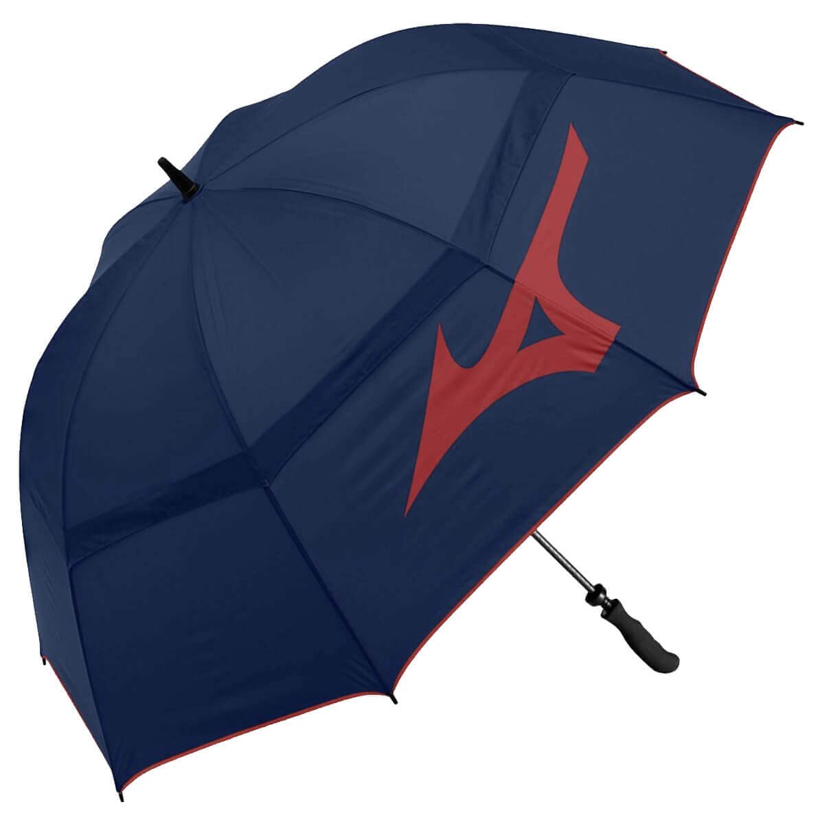 Mizuno 68" Tour Vented Double Canopy Golf Umbrella - Navy/Red - OS