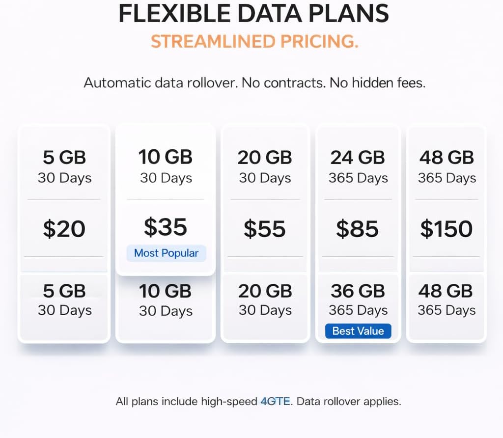 Puffin Smart Data SIM Card - for Unlocked Security Cameras, Travel Hotspots, Dashcams, and Car Stereos (for US and Europe)