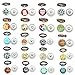 Souarts Mixed Random Snap Button Jewelry Charms Without Bracelet 18mm Pack of 10pcs