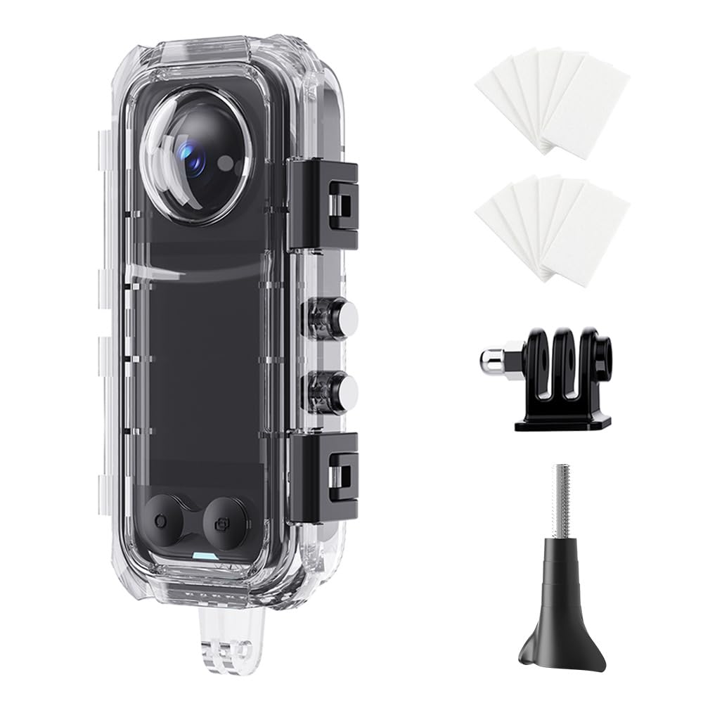 Insta 360x4 Niewidoczna obudowa do nurkowania, wodoodporna obudowa do insta360 x4 wodoodporna kamera podwodna z uchwytem, akcesoria Insta 360 x4