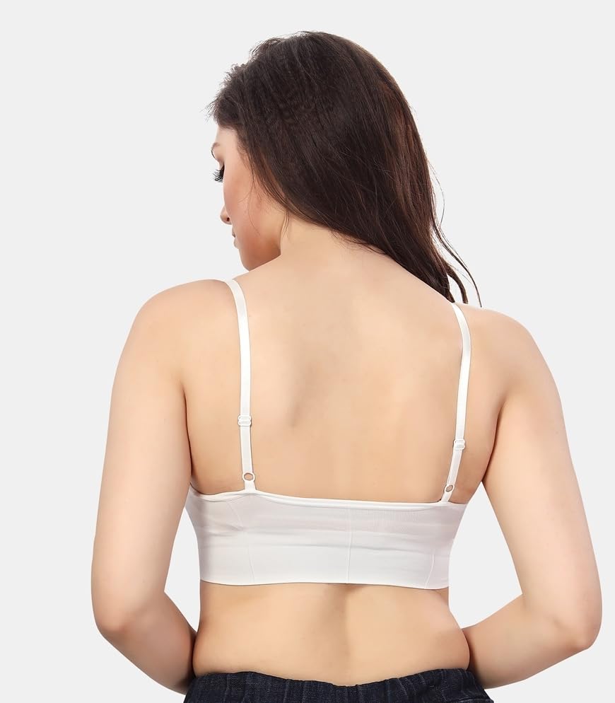 Image of Fabme Women's Nylon Blend Wire Free Casual Full-Coverage Molded Bra