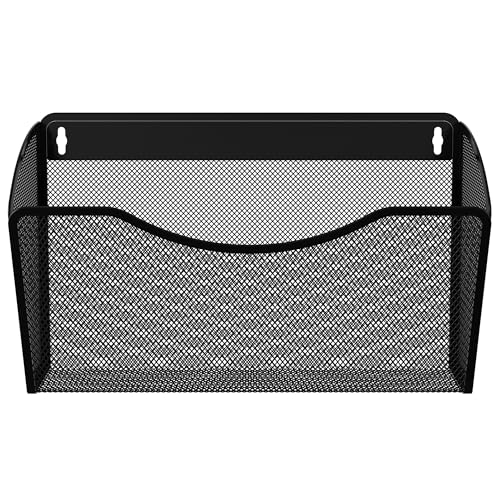 EasyPAG Mesh Wall File Organizer | Vertical Mounted Single Pocket...