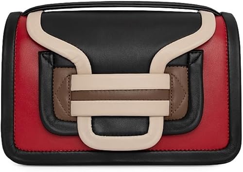 Alpha Colorblocked Leather Crossbody Bag