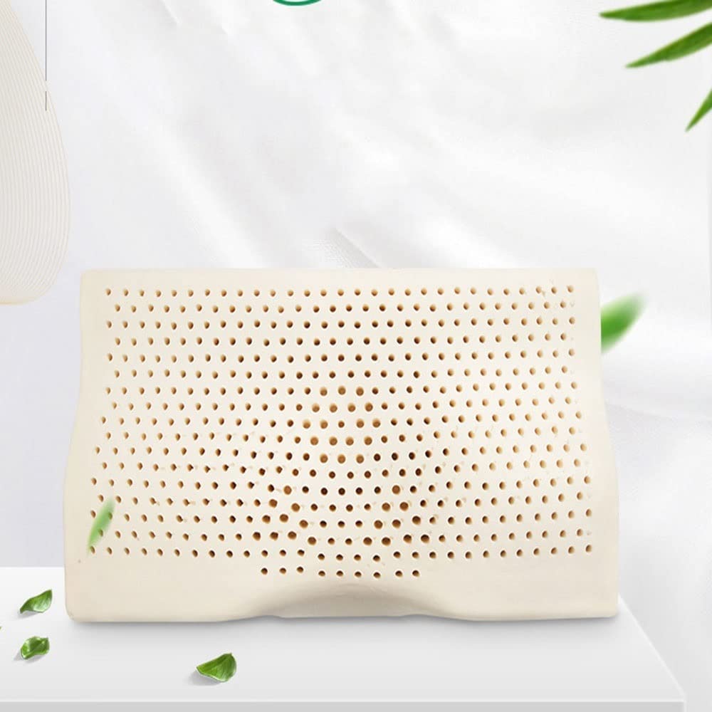 Cojines de cama de látex natural y posicionadores, almohada ergonómica para dormir, cojín de apoyo cervical de látex puro, cómoda almohada de cama para alivio del cuello