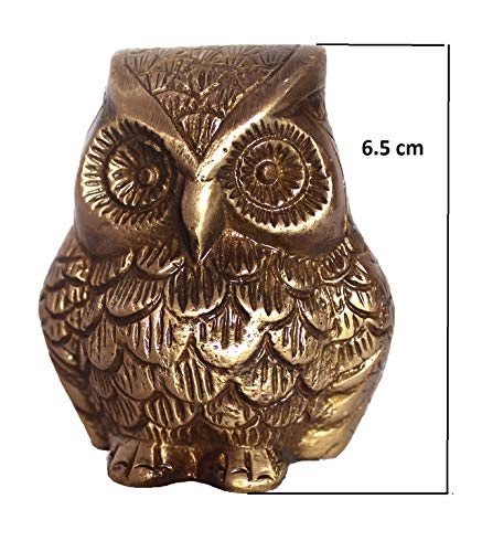Estatua de Búho de Latón para Decoración de Mesa miniatura 4