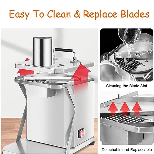 Cortadora eléctrica de verduras 250W comercial miniatura 5