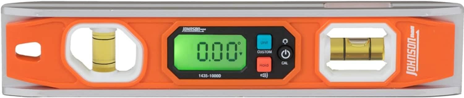 Johnson 10 in. Magnetic Programmable Digital Level 2 Orange