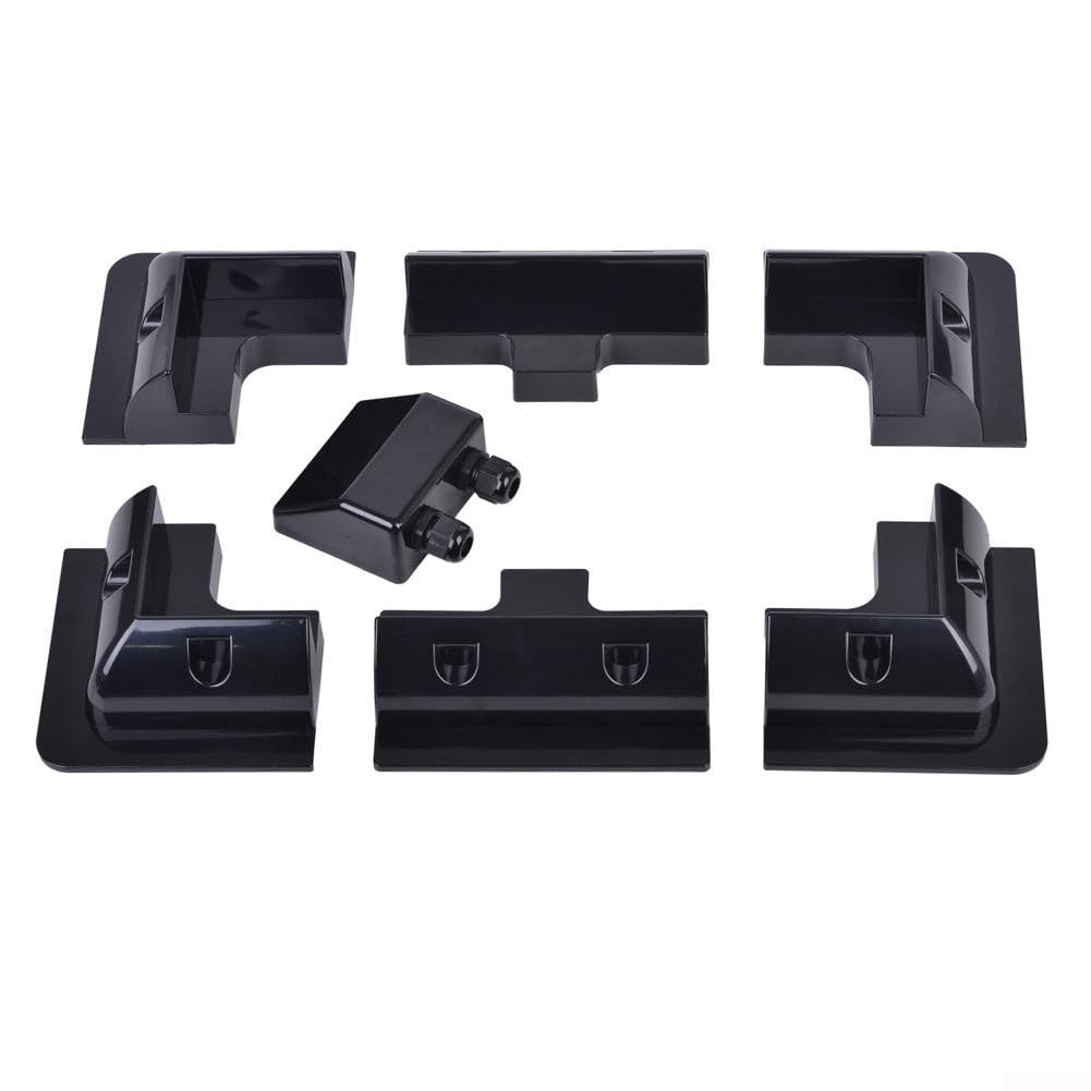 Solarmodul Befestigung Kit 7-teilig Wetterfest(White) | 7-teiliges Komplettset, keine Bohrungen nötig, robustes ABS Material, für ideale RV Lösung