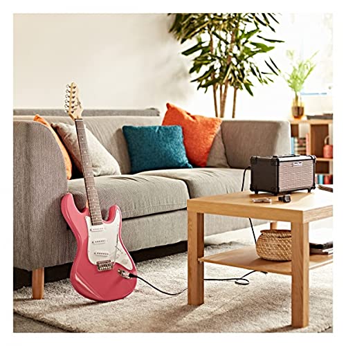 Guitare Électrique LA Taille Standard par Gear4music avec Accessoires Rose - Les Beatles, Paul McCartney, John Lennon, RIngo Starr, George Harrison Guitare Électrique LA Taille Standard par Gear4music avec Accessoires Rose – Image 3