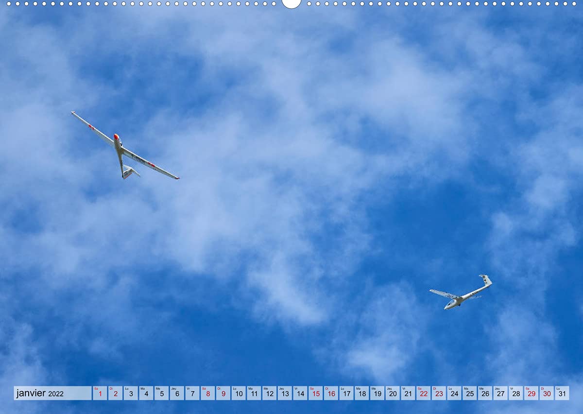 Voler en silence - la passion du vol à voile (Premium, hochwertiger DIN A2 Wandkalender 2022, Kunstdruck in Hochglanz): Libre comme l'air, sans ... thermique... (Calendrier mensuel, 14 Pages )