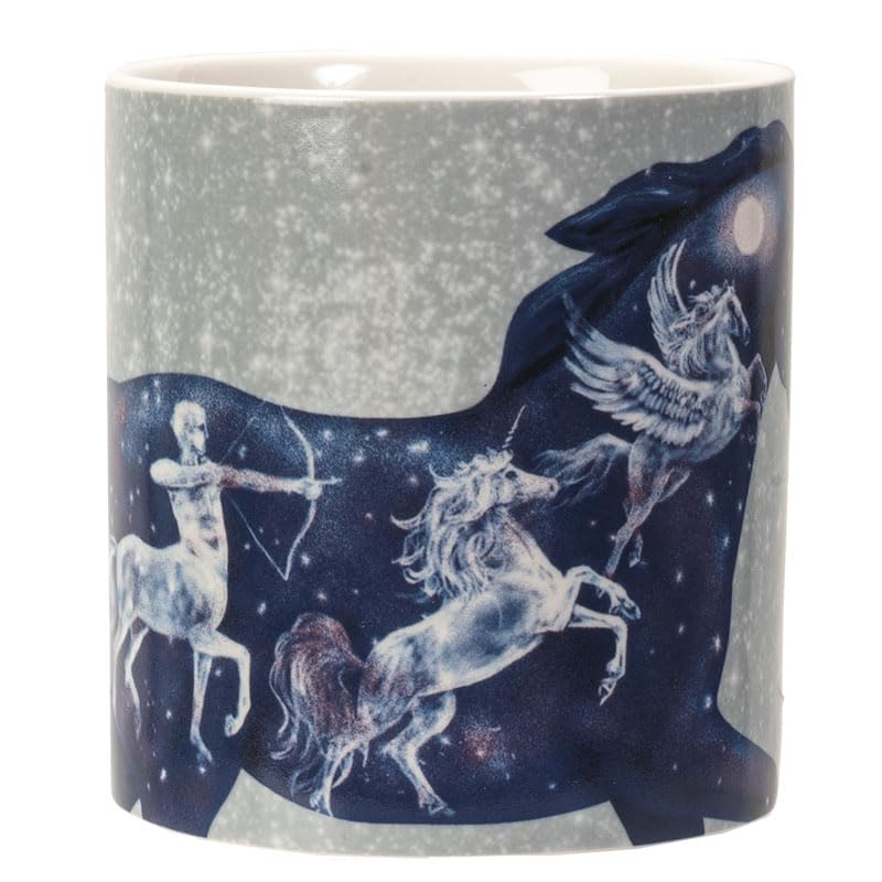 Taza de cerámica con diseño celestial de Pegaso 13 oz miniatura 2