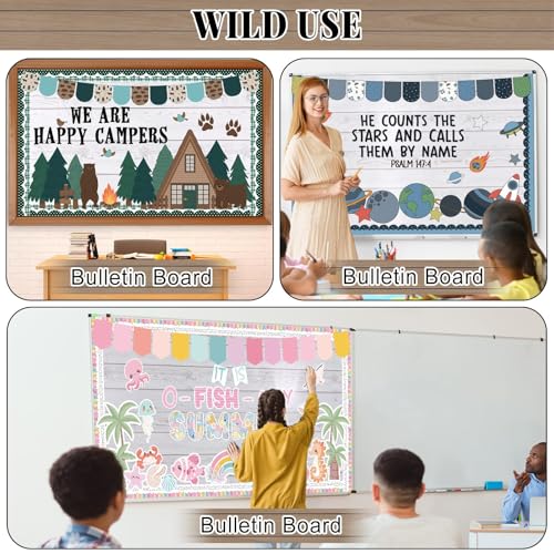 white wood bulletin board roll reusable waterproof erasable bulletin board fade resistant wrinkle resistant poster non-woven fabric bulletin board roll for classroom decor wrap crafts 155534 x20ft