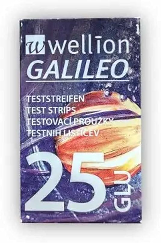Wellion Galileo Strisce Reattive GLU Misurazione Glicemia, 25 Strisce