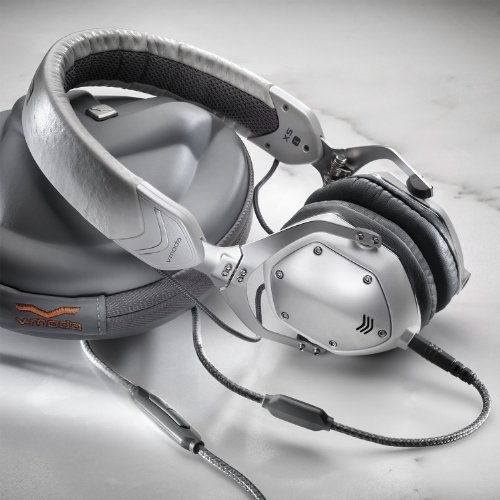 V-MODA XS On-Ear Metal-Noise-Isolation Kopfhörer (Weiß Silber)