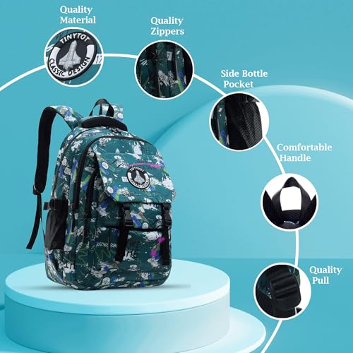 Image of Tinytot 30 Litre Waterproof School Backpack Bags for Women - Large 19 Inch Laptop Bag for Boys &Girls 12+ Years, College Bag for Girls and Boys, Men, Women - Ideal for Office, Travel, School, College