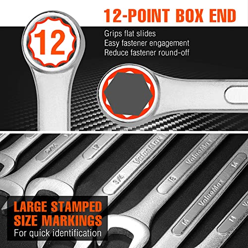 ValueMax 20PCS Combination Wrench Roll Set