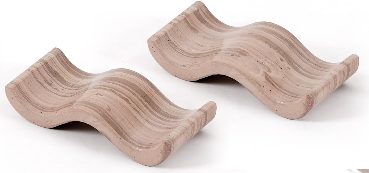 Marble Chopstick Rest Set of 2 Handmade Chopstick Organizer with Chop sticks Rests for Dining Table, Chopsticks Holders for Cooking Chopsticks & Kitchen Counter Decor
