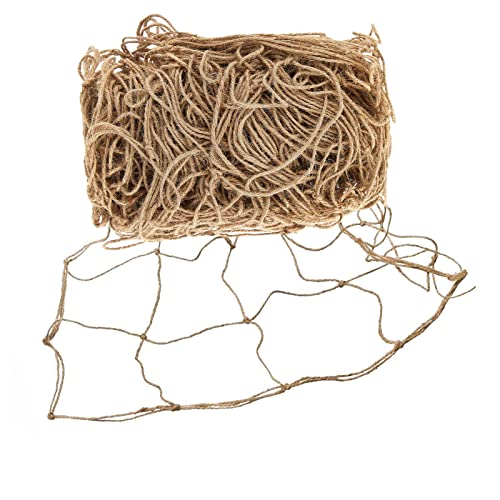Jutenetz Ranknetz 100% Biologisch Abbaubar Garten Rankhilfe Netz mt grosser Maschenweite für Gurken Tomaten süße Erbsen Clematis Rosen und Anderen Kletterpflanzen (2m x 3m)