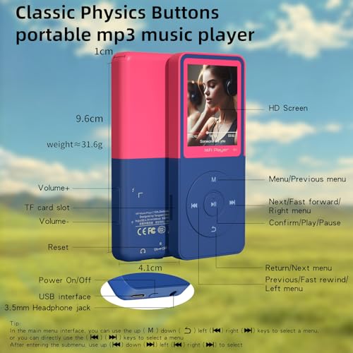 CONODO 32GB Bluetooth 5 3 MP3 Player Portable Music Player - image 8