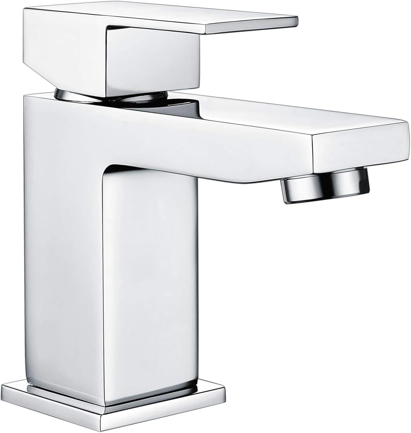 SYXEJGI Bathroom Sink Taps Square Basin Mixer Tap Chrome Basin Taps