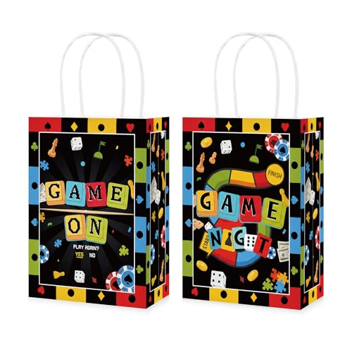 Sac en papier Game Night M emballage cadeau et transport de jeux