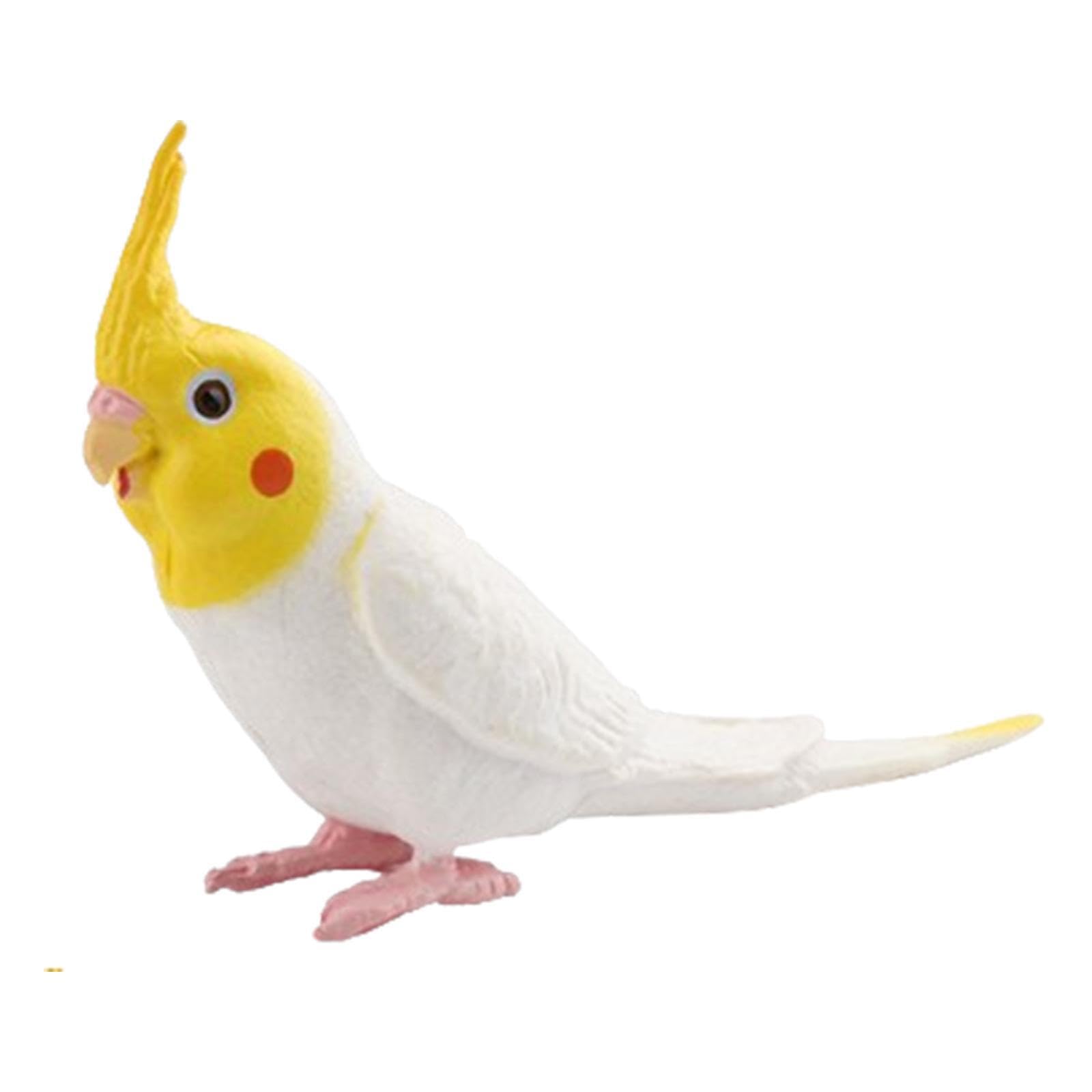 Twisaxc White Miniature Ornaments Figurine Lawn Figurine Versatile Craft Display Item Showcasing Creativity In Home Decor Spaces Photography Props Educational Mini Birds Figures, 9.5X4.8x2.4cm