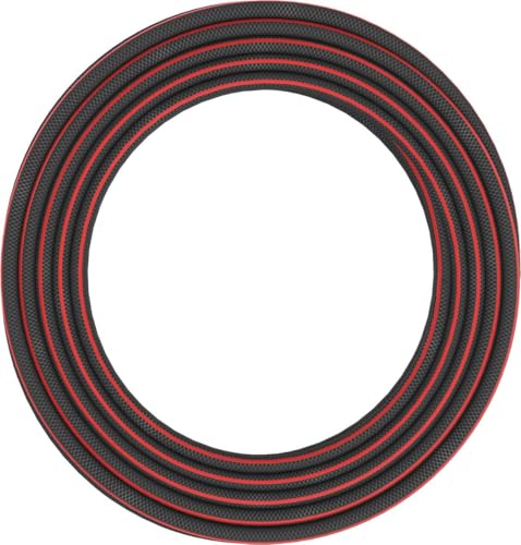 Fiskars Tuyau d'Arrosage S, Solid, Tuyau pour Système d'Irrigation, 19 mm (3/4"), Longueur : 15 m, Raccord Universel, Protégé contre les UV, Résistant au Gel, Résistant à la Torsion, Rouge, 1076061