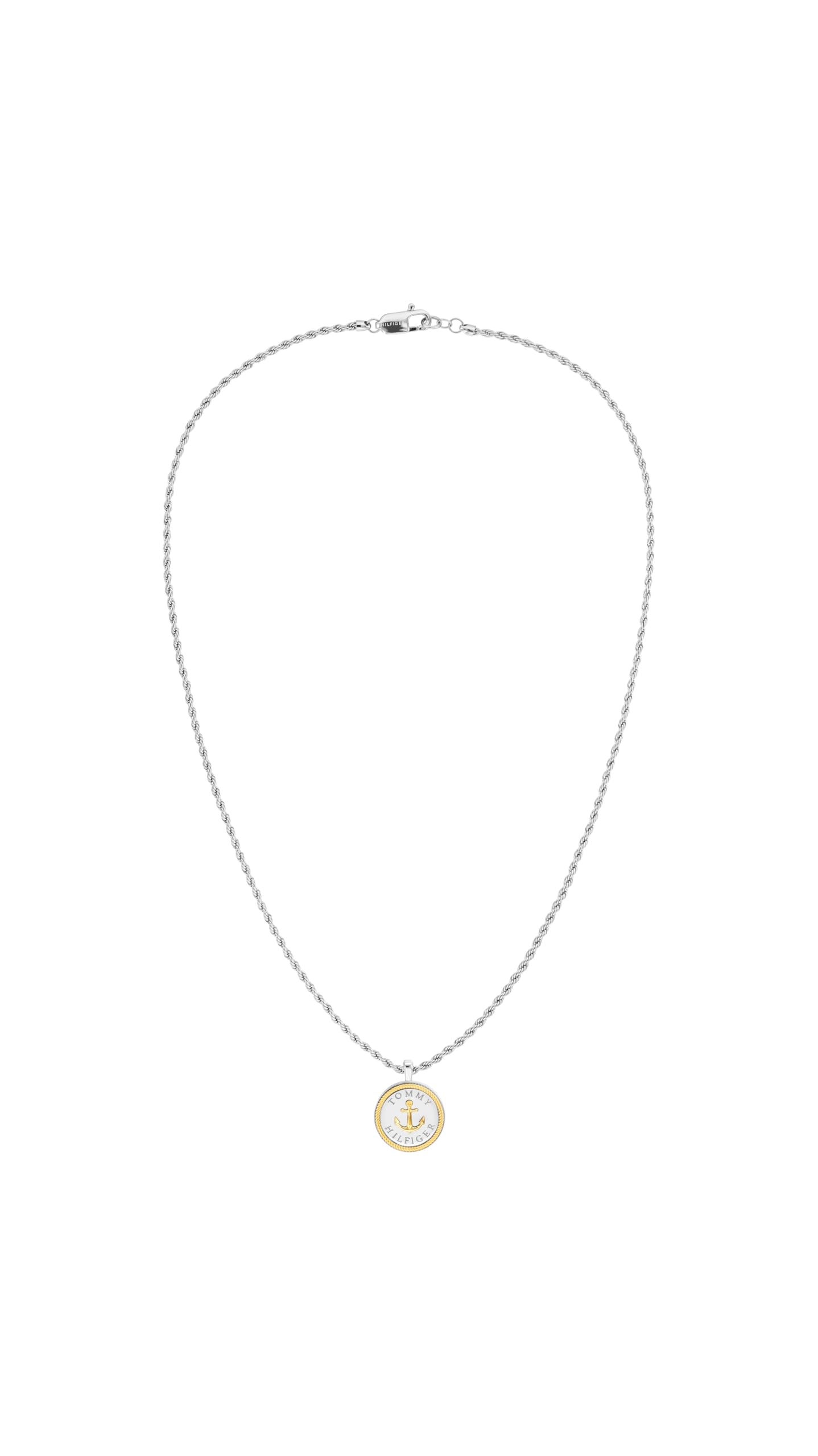 Tommy Hilfiger Men's Nautical Stainless Steel Necklace, One Colour, Men