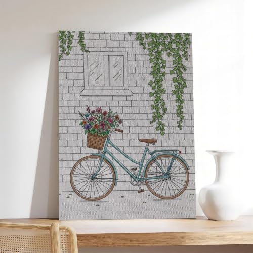 Impression sur toile vintage vélo 50x75 cm pour salon - 7