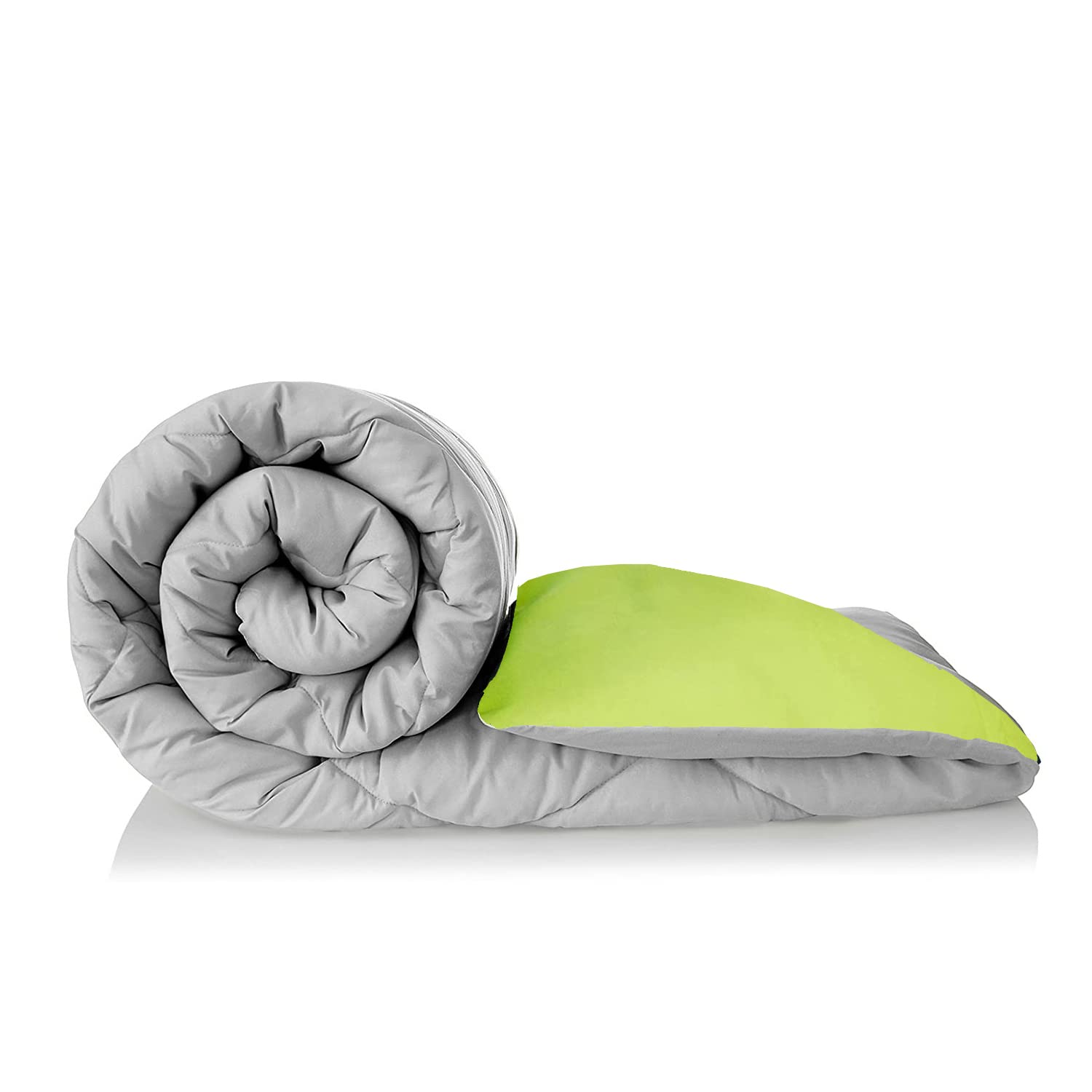bien LIVING Plush Reversible Microfiber Comforter Double Bed | 220 GSM Wadding |110 GSM Peached Extra Soft Microfiber Fabric,All Weather Comforter Double Bed (90 X 100 Inches)(Ash Grey + Olive Green) (B09P4TT21S) Amazon Price History, Amazon Price Tracker